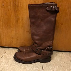 Frye cognac riding boots